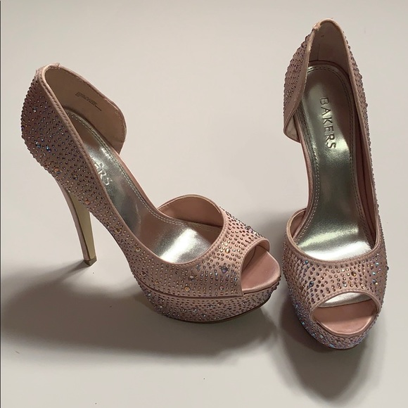 Bakers Sexy Showstoppr Satin Rhinestone Platforms - Picture 5 of 15